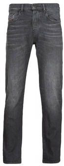 Diesel Heren Jeans met knoopsluiting en 5 zakken Black Heren