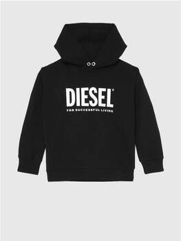 Diesel Sdivision Logo Hoodie Zwart