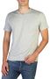 Diesel Heren V-Hals T-Shirt Klassieke Essential Grijs Heren - Thumbnail 1