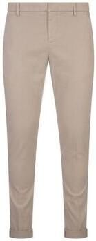 Dondup Slim Chino Katoenen Broek Beige Heren