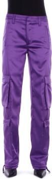Dondup Paarse Katoen Elastan Broek Purple Dames