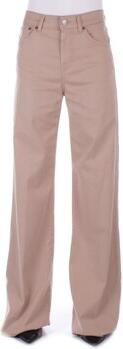 Dondup Beige Broek met Logo Achterzak Beige Dames