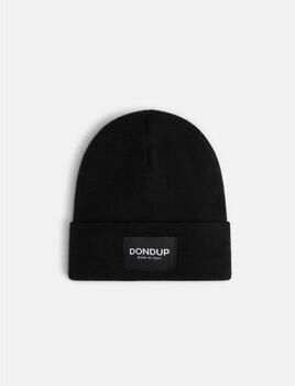 Dondup Zwarte Cappello met Logo Label Black Unisex
