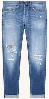 Dondup Destroyed Jeans met Opgerolde Manchetten Blue Heren