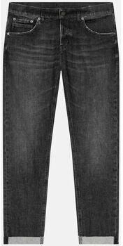 Dondup Zwarte Katoenen Jeans Straight Leg Black Heren
