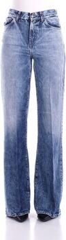 Dondup Dames Wide Leg Jeans. Hoge taille. Lichtgewicht stof. Blue Dames - Foto 2