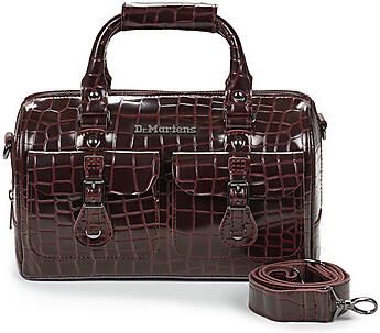 Dr. Martens Schoudertas TOP HANDLE BAG OXBLOOD HIGH SHINE CROC EMBOSS