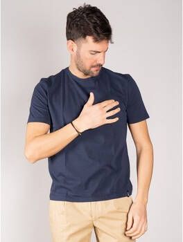Drumohr T-shirt Korte Mouw T-Shirt Jersey Blu Scuro
