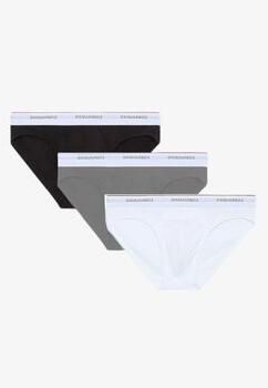Dsquared Boxers DCX300060 3-PACK BRIEF-984 WHITE GREY BLACK