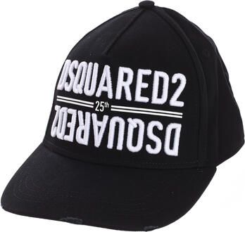 Dsquared2 25-jarig jubileum Vintage Zwarte Baseballpet Black Heren