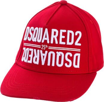 Dsquared2 Geborduurde Herenpet met Gescheurde Klep Red Heren - Foto 4