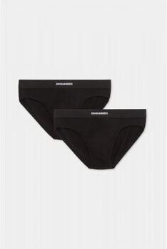Dsquared Slips DCX200070 TWIN 2PACK BRIEF-001 BLACK
