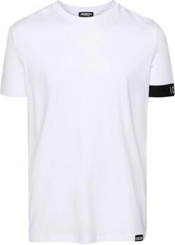 Dsquared2 Witte T-shirts en Polos met ronde hals White Heren