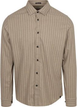 Dstrezzed Overhemd Lange Mouw Overhemd Anthony Streep Beige