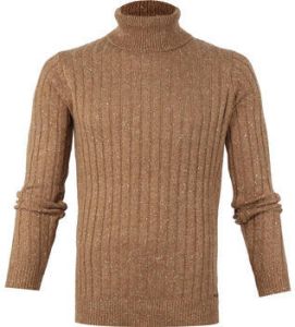 Dstrezzed Sweater Kabeltrui Col Melange Khaki