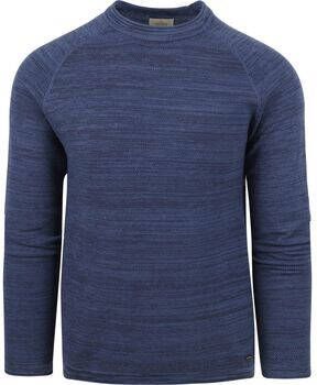Dstrezzed Sweater Pullover Roar Melange Donkerblauw