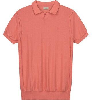 Dstrezzed T-shirt Polo Melange Slub Roze