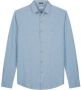 DSTREZZED Heren Overhemden Kirk Shirt Melange Pique Blauw - Thumbnail 2