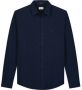 DSTREZZED Heren Overhemden Kirk Shirt Melange Pique Donkerblauw - Thumbnail 2