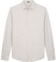 Dstrezzed Heren Overhemden Shirt Melange Pique White Heren - Thumbnail 2