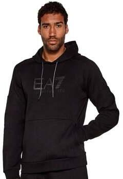 Ea7 Emporio Armani Trainingsjack Visibility Cotton Hoodie Black Black