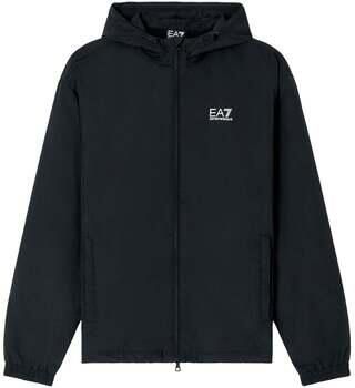 Ea7 Emporio Armani Windjack Core ID Nylon Hooded Jacket Black