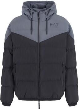 Emporio Armani EA7 Multikleur Trekkoord Rits Donsjas Black Heren