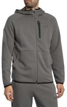 Emporio Armani EA7 Capuchon sweaters Dynamische atleet hoodie met rits