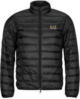 EA7 Emporio Armani Donsjack met labelprint model 'TRAIN CORE'