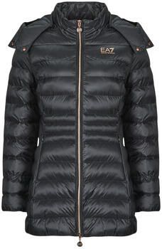 Emporio Armani EA7 Zwarte hoodie met Rosagold-logo Black Dames