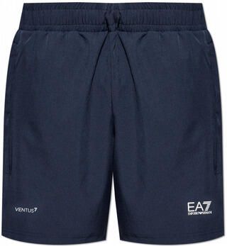 Ea7 Emporio Armani Korte Broek VENTUS7 Tennis Pro Shorts Armani Blue