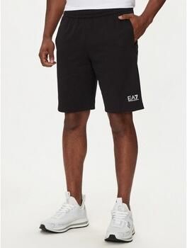 Emporio Armani EA7 Korte Broek Sweatshorts met logo op de benen - Foto 2