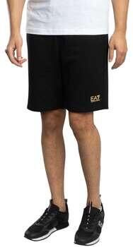 Emporio Armani EA7 Korte Broek Sweatshorts met logo op de benen - Foto 6