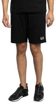 Emporio Armani EA7 Korte Broek Sweatshorts met logo op de benen - Foto 3