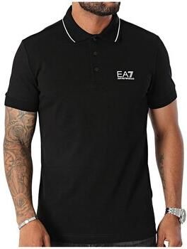 Emporio Armani EA7 Polo Shirt Korte Mouw Poloshirt met logo en versiering - Foto 6