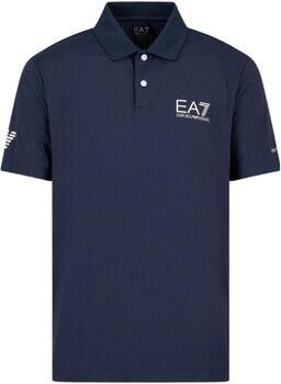 Ea7 Emporio Armani T-shirt Tennis Pro Technical Polo Shirt Navy Blue