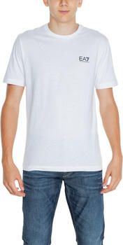 Emporio Armani EA7 Witte Katoenen T-Shirt Heren Polo Collectie White Heren