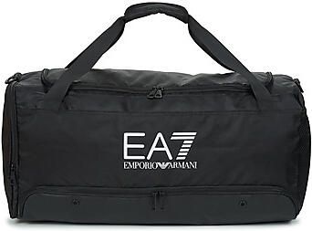 Emporio Ar i EA7 Zwarte sporttas met meerdere comparti ten Black