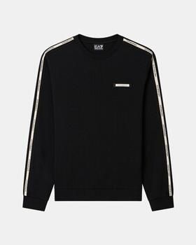 EA7 Emporio Armani sweatshirt met label-details en ronde hals - Foto 4