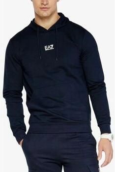 Ea7 Emporio Armani Sweater Core Identity Hooded Sweatshirt Armani Blue