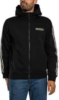 Emporio Armani EA7 Sweater Hoodie met ritsvak met logo