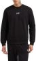 Emporio Armani EA7 Central Logo Fleece Sweatshirt Black- Heren Black - Thumbnail 3
