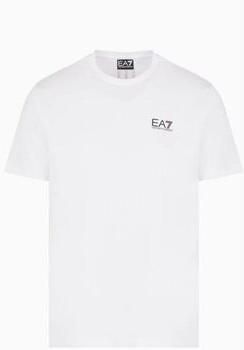 Emporio Armani EA7 Stijlvol bedrukt T-shirt voor de zomer White Heren - Foto 4