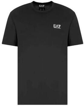 Emporio Armani EA7 Katoenen T-shirt korte mouwen lente zomer Black Heren - Foto 3