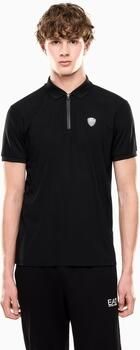EA7 Emporio Armani Regular fit poloshirt met ritssluiting en labelpatch - Foto 3