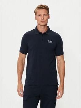 Emporio Armani EA7 Polo Shirt Korte Mouw Poloshirt met logo op de borst