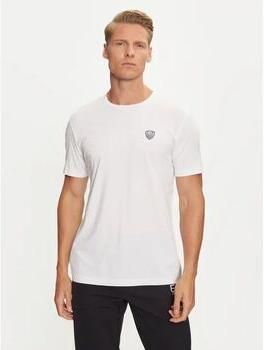 Emporio Armani EA7 Stretch Viscose T-shirt Wit Ronde Hals White Heren - Foto 5