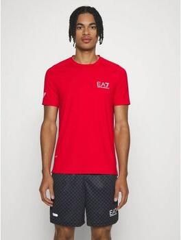 Emporio Armani EA7 Stretch Ventus T-shirt Rood Red Heren - Foto 5