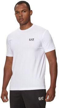 Emporio Armani EA7 Witte Katoenen T-Shirt Heren Polo Collectie White Heren - Foto 7