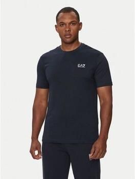Ea7 Emporio Armani T-shirt Pima Cotton Identity T-Shirt Armani Blue